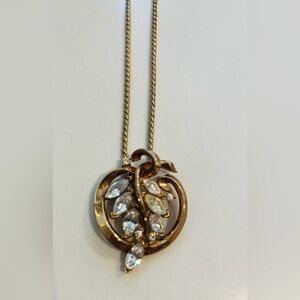 Vintage Trifari, 1940's/50's Crystal Flower Necklace, Alfred Philippe